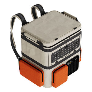 <span class=keywords><strong>Nevera</strong></span> Portátil de Doble Zona 12/24V DC 110/240V AC con Compartimentos Aislados para Hielo, <span class=keywords><strong>Mochila</strong></span> Refrigeradora para Viajes - Product Image 2