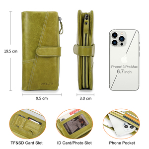 Portafogli lunghi in <span class=keywords><strong>vera</strong></span> <span class=keywords><strong>pelle</strong></span> RFID per <span class=keywords><strong>donna</strong></span> all'ingrosso di lusso da <span class=keywords><strong>donna</strong></span> - Product Image 3