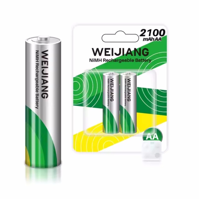 OEM 1.2V AA Size Ni-MH Rechargeable Battery 300~2600mAh Eco-friendly Cell for Electric Toys Flashlight Medical Devices