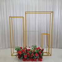 Arche de mariage noire de haute qualité, support de toile de fond en métal pour événements de mariage