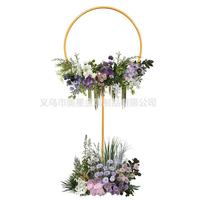 Arche de ballons ronde en métal en gros, support de ballons, décoration murale de fond de mariage, arche en fer en forme de cœur
