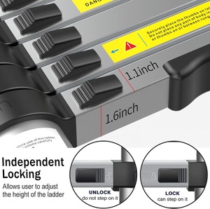Escaliers télescopiques en aluminium extensibles de <span class=keywords><strong>3</strong></span>,2 m (10,5 pi) avec une charge maximale de 330 lb (150 kg) conformes à la norme EN131 - Product Image 5