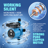Pompa Booster Tekanan Otomatis 220V dengan Motor Tembaga Rendah Kebisingan dan Impeller untuk Penggunaan Rumah Tangga dengan Air Mancur untuk Penggunaan Pemasok