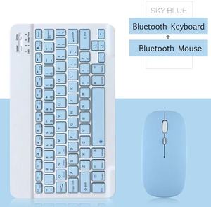 Clavier et Souris Sans Fil 78 Touches Mini Combo Clavier et Souris Sans Fil Rechargeable pour Ordinateur Portable Mac - Product Image 1