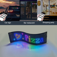 Écran LED flexible programmable Logo personnalisé texte sous-titres couleur écran roulant Écran publicitaire électronique ultra-mince