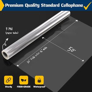 Wholesale Transparent Soft Shrink <b>Film</b> Roll (Plain Surface) Casting Processed Bag Wrapper for Photo Frame Food Craft Use - Product Image 2