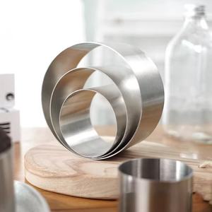Ventes chaudes, anneaux à gâteau en acier inoxydable de qualité alimentaire, écologiques, hauteur réglable 5/10 cm, pour petits gâteaux mousse, outils - Product Image 3