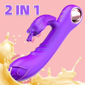 Vibromasseur de clitoris pour adulte, jouets sexuels pour femme, gode, stimulateur du point G, stimulateur clitoridien, masseur, nouveau modèle 2 ln 1 - Product Image 2