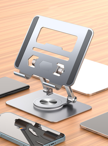 Cadeau promotionnel ordinateur portable ventilé Ipad Riser 360 support de support d'ordinateur de bureau en métal Compatible rotatif - Product Image 5