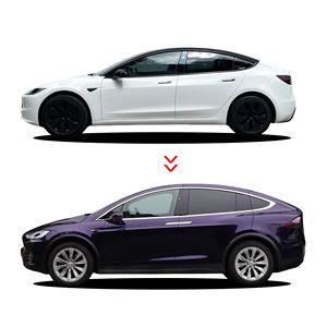 ฟิล์มห่อไวนิลม้วนฟิล์มพีวีซีไวนิลสีม่วงเที่ยงคืนสำหรับสัตว์เลี้ยง TPU ฟิล์มห่อรถยนต์แบบมีกาวในตัว - Product Image 1