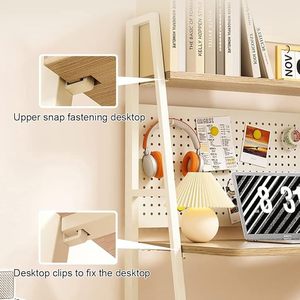 Simple <b>foldable</b> table and chairs, suitable for home use, bedroom, study, computer <b>desk</b>, bookshelf, and integrated computer <b>desk</b>. - Product Image 3