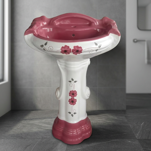 Luxury Western Pedestal <b>Basin</b> Solid Surface Granite Bathroom Sink Hand Wash <b>Basin</b> Hospital Villa Use Modern Design Lifetime - Product Image 2