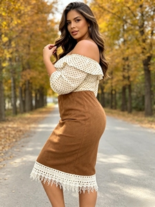 กระโปรงทรงดินสอเข้ารูปแฟชั่นไซส์ใหญ่ SWEET BABE รุ่น Plus Size แต่งชายระบาย เหมาะสำหรับใส่ทำงาน ใส่เที่ยว ใส่ไปปาร์ตี้ หรือใส่ในชีวิตประจำวัน - Product Image 2