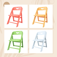 Chaise à dossier portable empilable légère en PP durable pour la maison, les voyages, le camping, les pique-niques et les activités de plein air