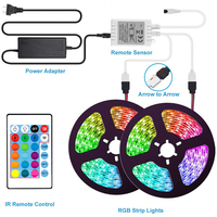 Bandes lumineuses LED RGB SMD 2835 12V avec Alexa et Google Assistant Wi-Fi/ Flexibles pour utilisation en jardin