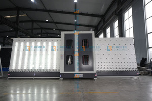 Máquina de Lavado y Secado de Vidrio E-WORLD, Espesor de 3-19 mm, Control PLC de Alta Precisión, Construcción de Acero, Color Blanco, 16KW, 1 Año de Garantía - Product Image 3