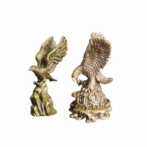 Custom Brass Eagle Kleine Ornament Klassieke Vintage Tafel Decoratie Speelgoed Art Collectible