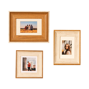 Cadres <span class=keywords><strong>photo</strong></span> en bois massif avec support pour <span class=keywords><strong>montage</strong></span> mural ou pour présentation sur table - Product Image 1