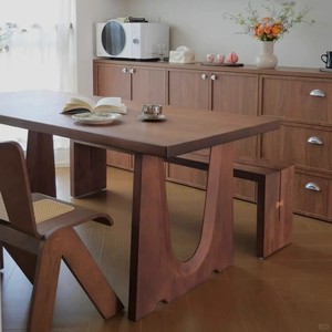 Mesa de Comedor de Madera Maciza Retro DISHI para Hoteles, Banquetes de Boda y Comedores - Product Image 3