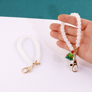 Imitation Jade Pearl Bag Hanger Keychain Fashionable DIY Handmade Accessory for Phone Case Pendant Jewelry Materials - Product Image 2