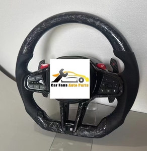 Nuevo Volante de Fibra de Carbono Forjado de Alta Calidad para <span class=keywords><strong>BMW</strong></span> X3 X5 CS, Ensamblaje de Volante Modificado con Cuero - Product Image 2