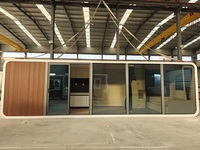 M Structure en acier Maison Usine Exportation Apple Hut Mobile Homestay Hôtel Bureau Maison Conteneur Maison 3 chambres