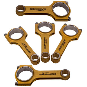 MaXpeedingrods Nouveau Titanisation En Acier H-beam Bielles + ARP Boulons Pour <span class=keywords><strong>Volvo</strong></span> 850 C70 <span class=keywords><strong>T5</strong></span> <span class=keywords><strong>2</strong></span>.3L B5234T 139.5mm - Product Image 1