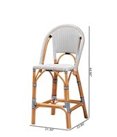 Chaises de bistrot en rotin naturel, élégantes et contemporaines, avec assise tressée, idéales pour cuisine, café, cour, maison, restaurant, usage commercial et domestique.