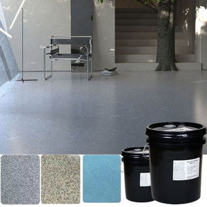 Revêtement liquide époxy auto-nivelant effet marbre, sable coloré, antidérapant et résistant à l'usure pour sols, application au pinceau - Product Image 6