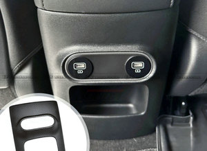 Cache de protection du port USB de la console arrière en carbone préimprégné OEM, compatible uniquement avec les Ioniq 5 22-25 standard, pièces intérieures pour véhicules électriques - Product Image 3