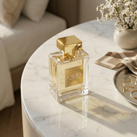 Boîte de bouteille de parfum personnalisée vide emballage de luxe 100ml bouchon à vis carré en verre transparent vaporisateur de chambre cheveux corps avec diffuseur d'anche