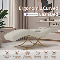 Lit de chaise inclinable à cils incurvés de luxe Turri Lit de salon ergonomique moderne en métal en forme de S avec Camillas Para Pestaas pour spa à usage domestique