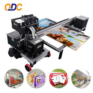 Nueva impresora automática de inyección de tinta UV plana Tinta fluorescente CMYK + V de 5 colores para materiales flexibles de PVC Control de <span class=keywords><strong>Android</strong></span> Resolución dual - Product Image 2