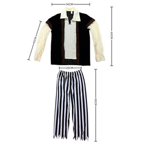 Costume <span class=keywords><strong>de</strong></span> pirate pour enfant, déguisement <span class=keywords><strong>de</strong></span> capitaine pour Halloween, fête à thème, cosplay TV, pour garçon, avec chapeau et cache-œil - Product Image 4
