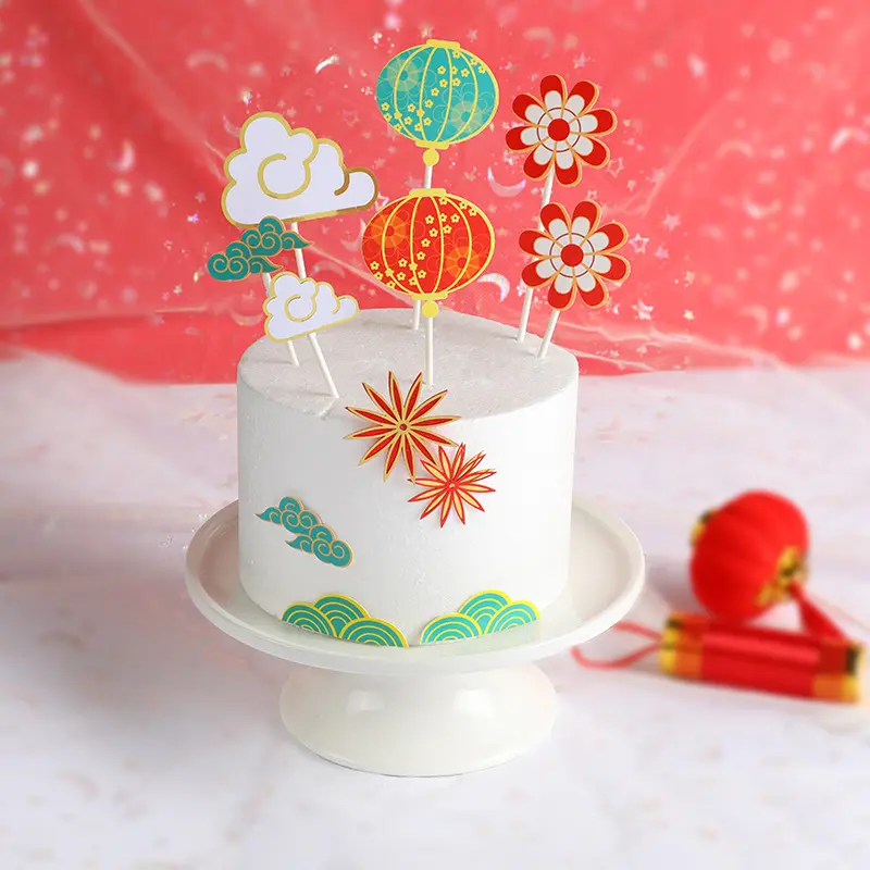 Популярные товары для вечеринок в китайском стиле, различные цвета, <span class=keywords><strong>торт</strong></span> на день рождения