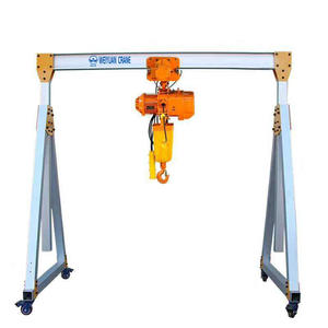 Mini grue à portique portable avec moteur, capacité de 0,5 à 2 tonnes, hauteur de levage de 1 à 5 mètres, pour entrepôt et usine - Product Image 3