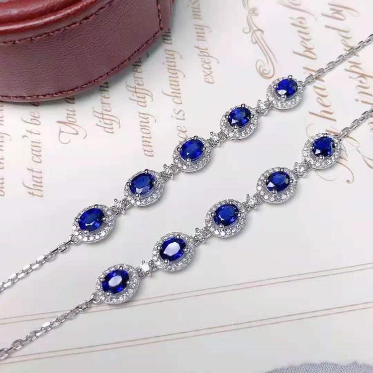 แซฟไฟร์ทองคำขาว 14k