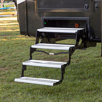 Marches pliantes automatiques électriques multiples Accessoires de caravane pour véhicules médicaux et autres véhicules spéciaux Multiples marches