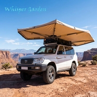 Auvent de voiture personnalisé à 270 degrés avec annexe/mur, imperméable, en aluminium, pour 4x4 tout-terrain, tissu Oxford 600D
