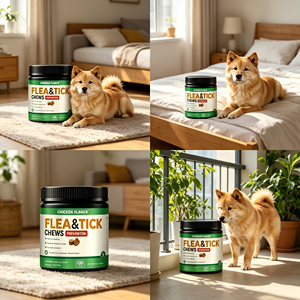 OEM ODM Snack Masticabili al Gusto di Pollo per Cani contro Pulci e Zecche, Integratore Botanico Naturale per il Comfort della Pelle dei Cuccioli - Product Image 6