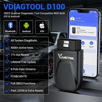 D100 – Nouveauté : Dispositif de diagnostic J2534 12V avec 2 ans de mises à jour gratuites à vie – Scanner de diagnostic complet du système OBD2