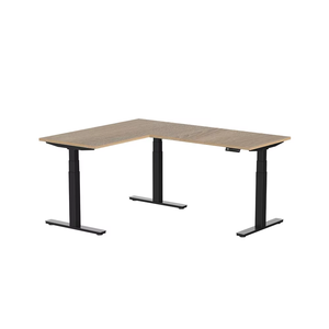 Hiện Đại Có Thể Điều Chỉnh Điện <span class=keywords><strong>L</strong></span> Hình Dạng Bàn <span class=keywords><strong>L</strong></span>àm Việc Kim Loại Điều Hành Bàn Điện Chiều Cao Có Thể Điều Chỉnh Đứng Bàn Văn Phòng - Product Image 2