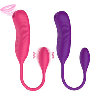 Recargable Bobo Bear Succión Vibrador Consolador Masturbación femenina Masaje Pulso Masturbador - Product Image 4