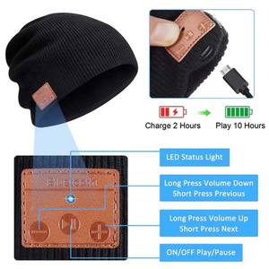 <span class=keywords><strong>Bonnet</strong></span> Musical Hiver Fashion Chaud <span class=keywords><strong>Bluetooth</strong></span> Amovible Lavable <span class=keywords><strong>avec</strong></span> Casque Sans Fil pour Extérieur Maison Cadeaux - Product Image 3