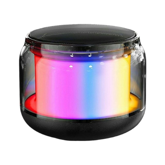 5.0 Mini Speaker Plastic English Voice Prompts IPX4 Waterproof High-Volume Rechargeable for Desktop