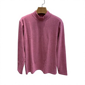 Maglietta base da <span class=keywords><strong>donna</strong></span> BFK personalizzata, semplice, elegante e versatile, tessuto morbido e delicato sulla pelle, tinta unita, a maniche lunghe. - Product Image 1
