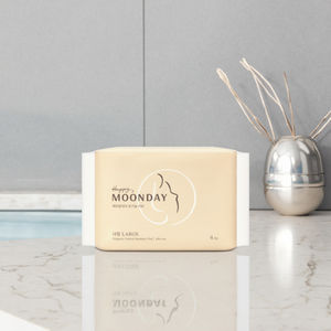 LETS INCLEAR Almohadilla sanitaria grande Algodón Suave Transpirable Alto absorbente A prueba de fugas Tinte sin fragancia - Product Image 1