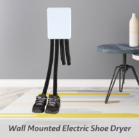 Sèche-chaussures mural 24-70 cm 350W avec fil chauffant en plastique Chauffe-bottes Fonctionnement 24h/24 et 7j/7