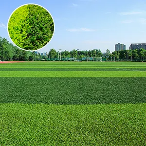 Rollo De Grama Artificial De 30mm Futbol Non Infilling Artificial Lawn Synthetic Grass Football For Soccer Fields