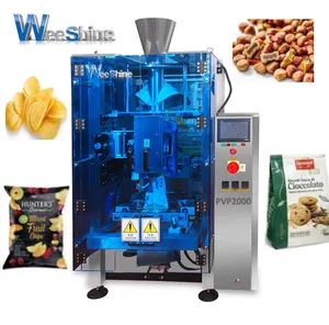 Multifunction Fully Automatic Vertical Packing Machine for Nut Dried Fruits Seeds Food Meatball Fish Ball with 2 Servo Motors